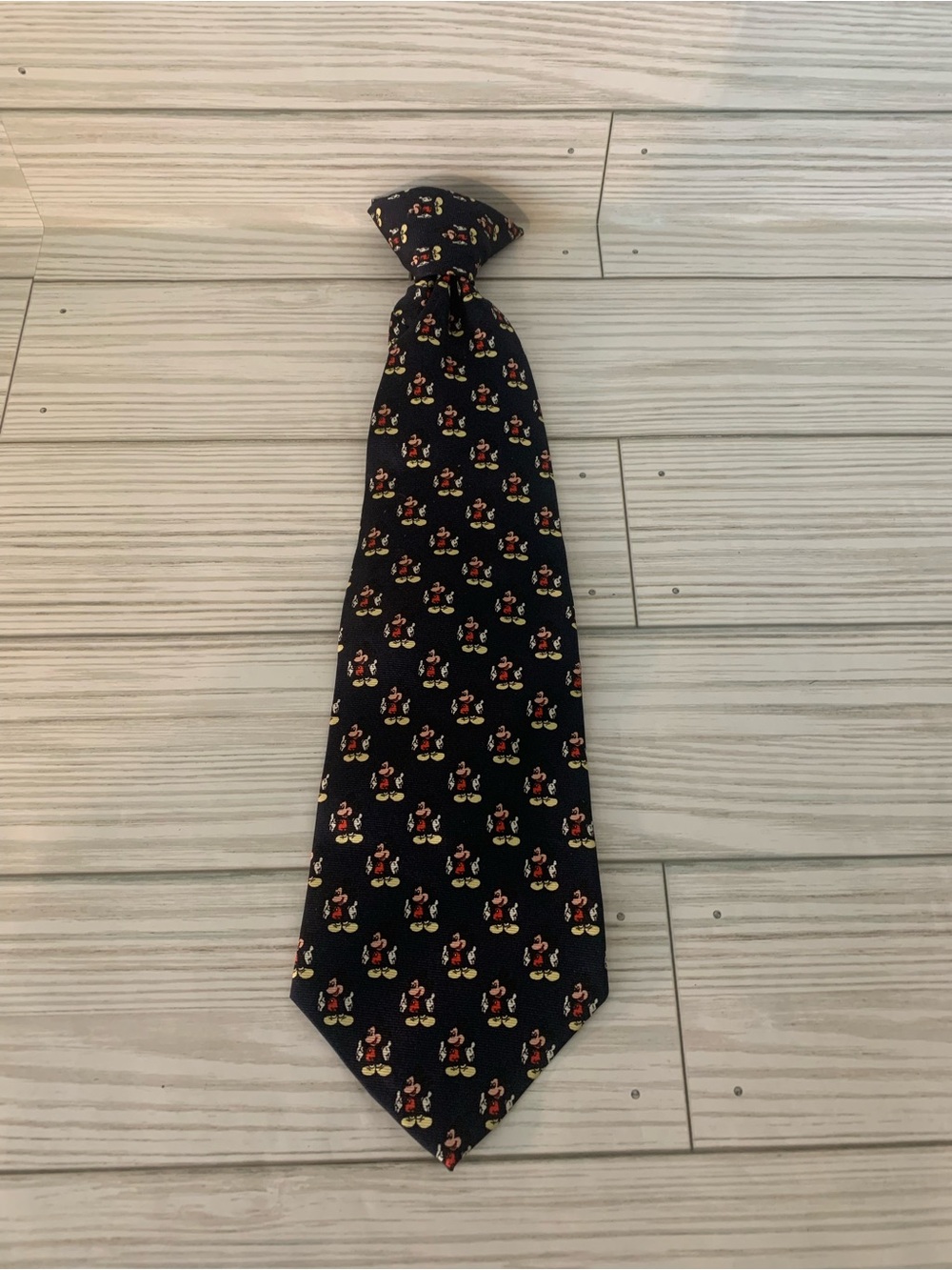 Vintage Disney Store Boys Navy Tie Mickey Mouse